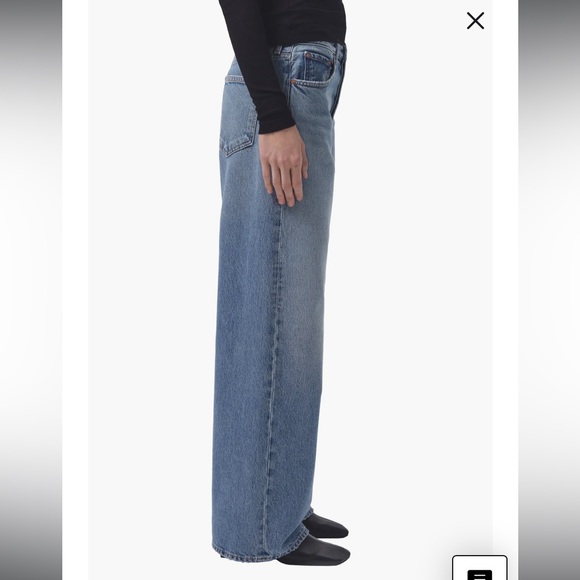 AGOLDE low slung baggy jeans. Size 25. NWOT. - Picture 2 of 5